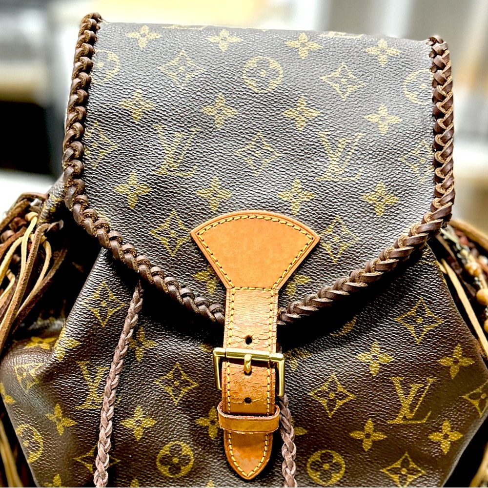 Louis Vuitton Authentic Customized GM Monogram Backpack From Vintage Boho - Picture 16 of 17